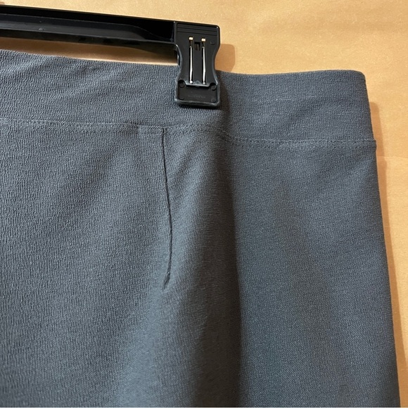 Eileen Fisher | NWT Washable Stretch Crepe Pants High Rise Pull-On Ash Size XL - Picture 10 of 11